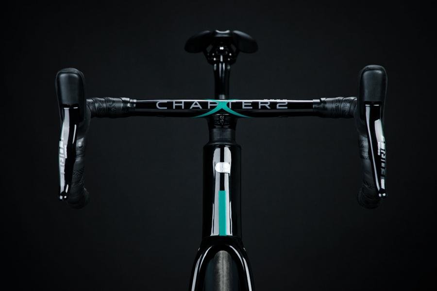 Chapter2 MANA2 Integrated Carbon Handlebar-Black/Aqua - D Byk Store