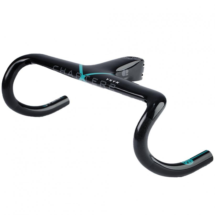 Chapter2 MANA2 Integrated Carbon Handlebar-Black/Aqua - D Byk Store