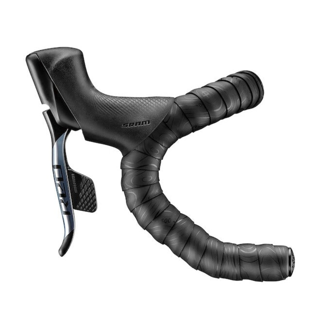 Ciclovation Advanced Bar Tape Leather Touch - Minimalism - Topographic Black - D Byk Store