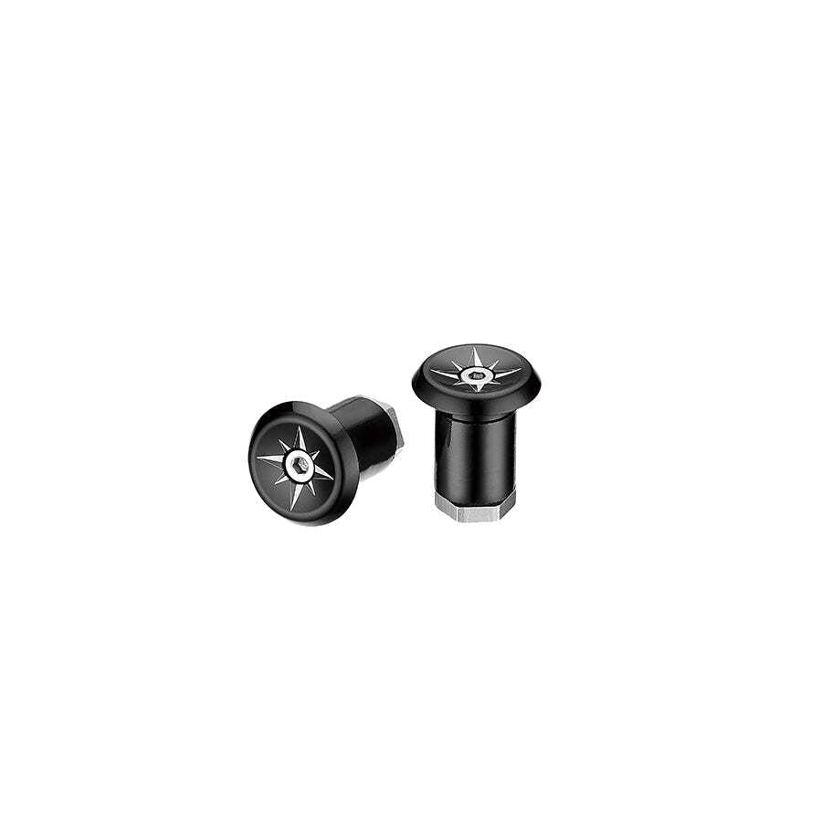 Ciclovation Premium VORTEX AL Bar End Plugs - Black - D Byk Store