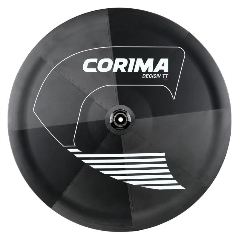 Corima Decisiv TT Carbon Disc Rear Wheel - Tubeless, Disc Brake, Shimano HG (White) - D Byk Store
