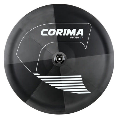 Corima Decisiv TT Carbon Disc Rear Wheel - Tubeless, Disc Brake, Shimano HG (White) - D Byk Store