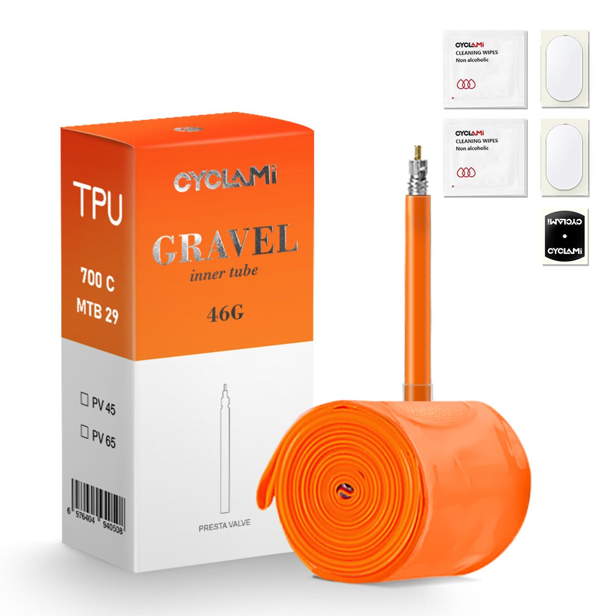 CYCLAMI 46g TPU Gravel 32-47C 45mm Plastic Valve - D Byk Store
