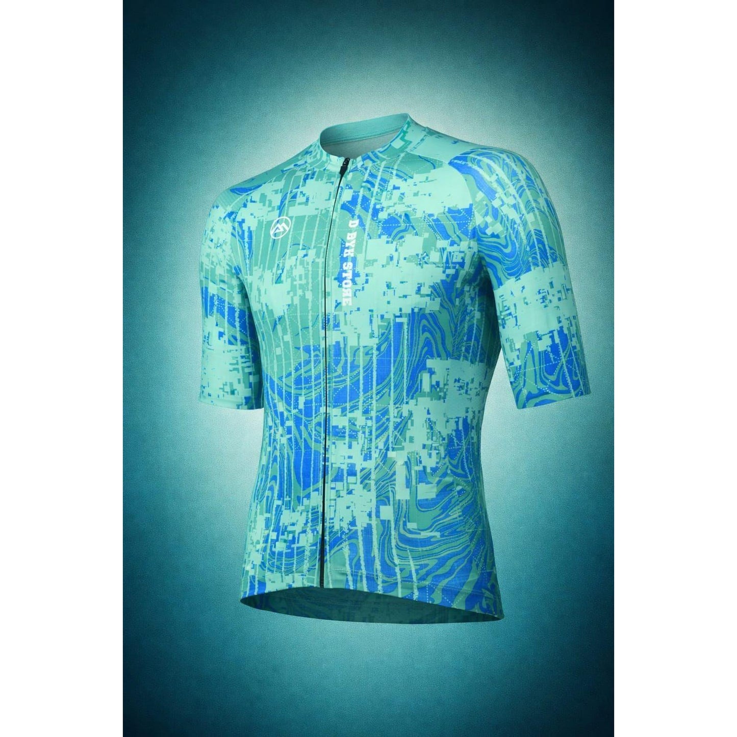 D Byk Store x Monton Short Sleeve Cycling Jersey – Teal Digital Camo - D Byk Store