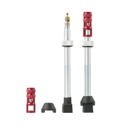Effetto Mariposa Tubeless Valves (70mm) - Silver (Pack of 2) - D Byk Store