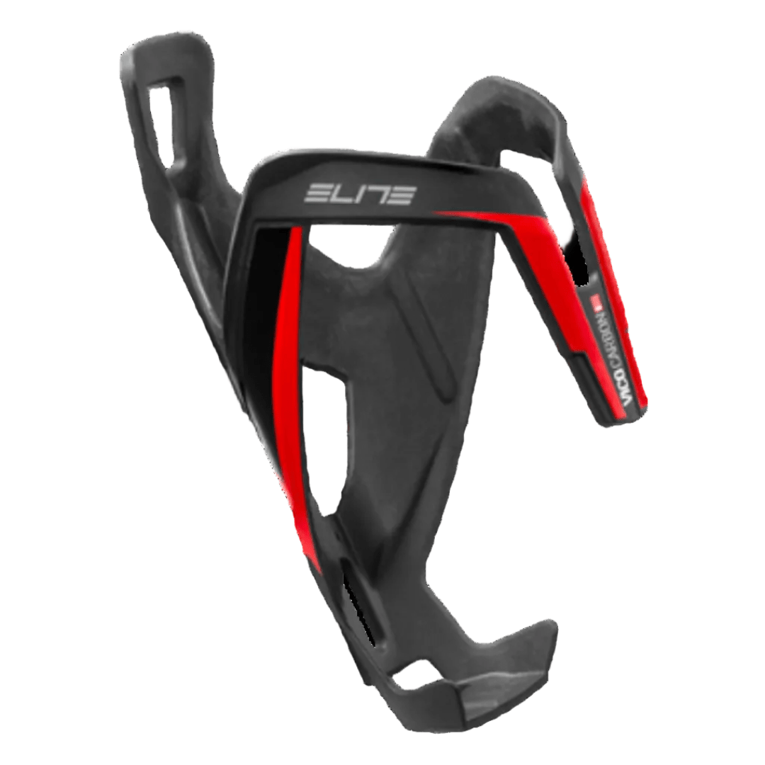 Elite Bottle Cage Vico Carbon Mat - Red Graphic - D Byk Store