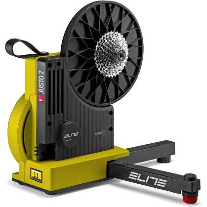 Elite Justo 2 Magnetic Direct Drive Smart Bicycle Trainer - Yellow Team Edition - D Byk Store