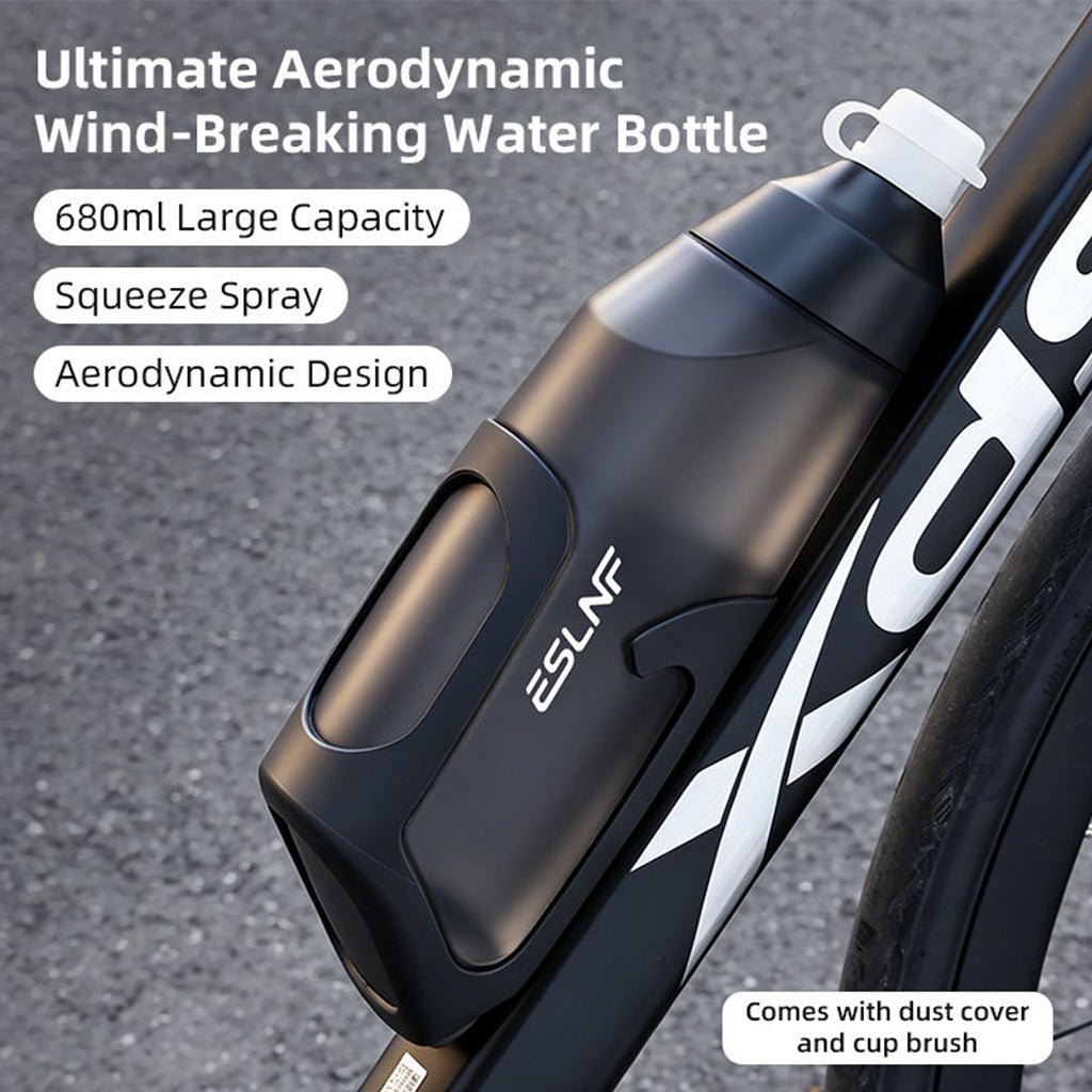 ESLNF Aero Water Bottle with Cage - 680ml - Black/Gradient - D Byk Store
