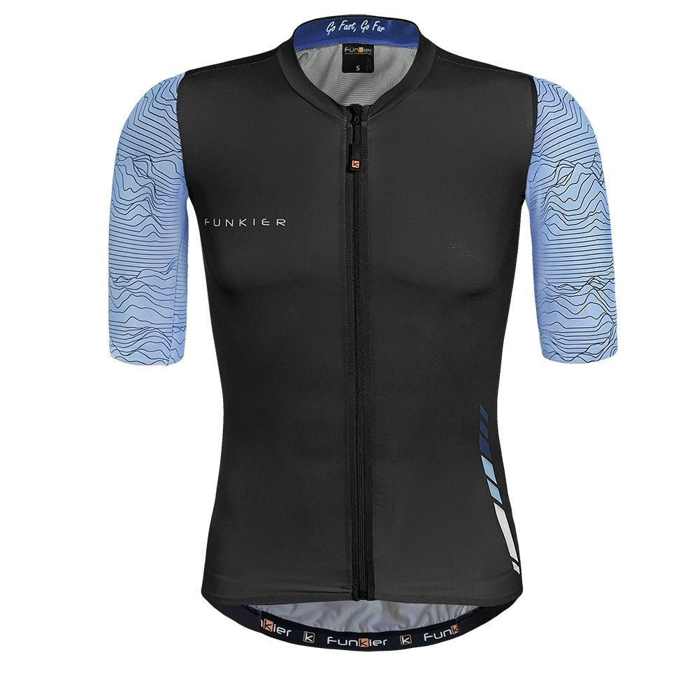 Funkier Mello Elite Short Sleeve Jersey - Blue/ Black - D Byk Store