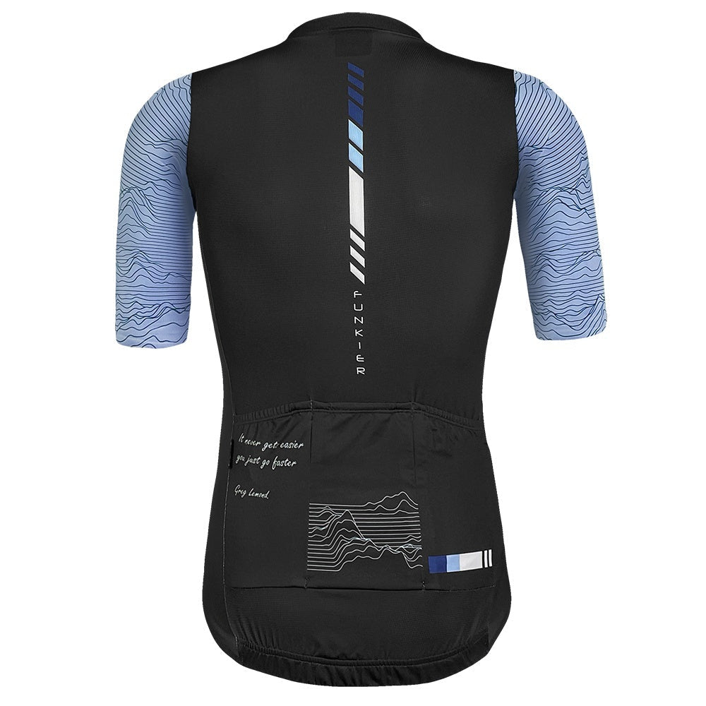 Funkier Mello Elite Short Sleeve Jersey - Blue/ Black - D Byk Store