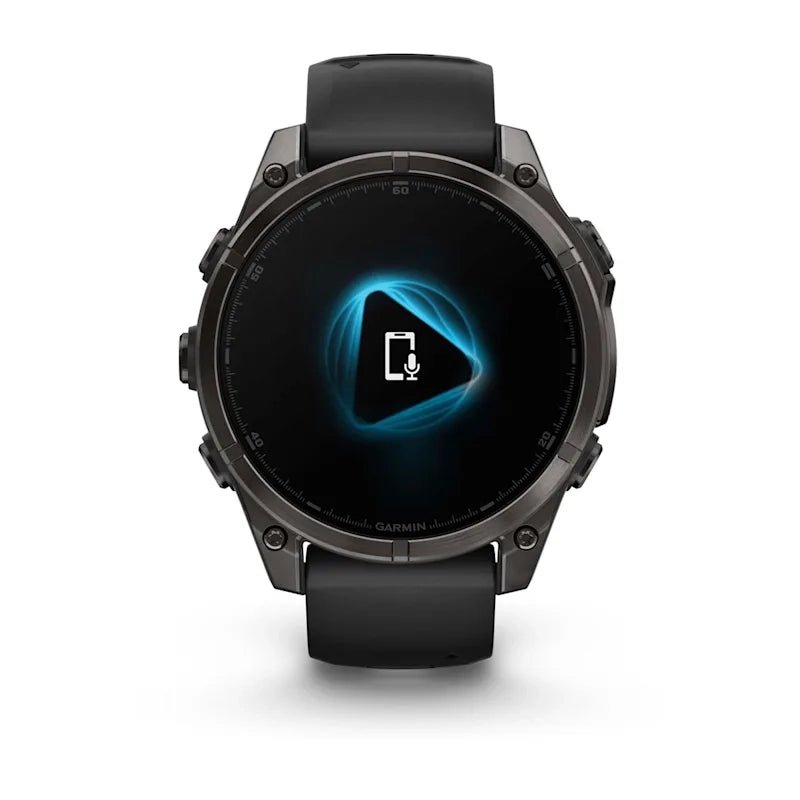 Garmin fēnix® 8 – 47 mm, AMOLED (Sapphire, Carbon Grey DLC Titanium, Black/Pebble Grey Silicone) - D Byk Store