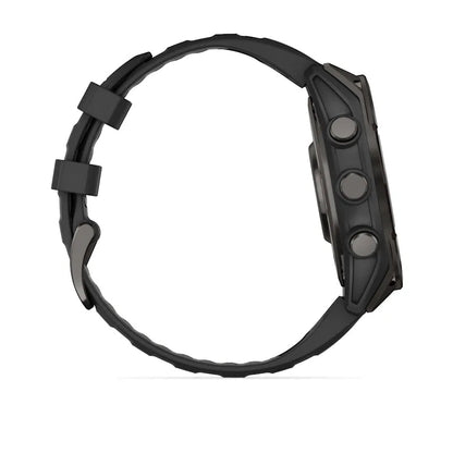Garmin fēnix® 8 – 47 mm, AMOLED (Sapphire, Carbon Grey DLC Titanium, Black/Pebble Grey Silicone) - D Byk Store