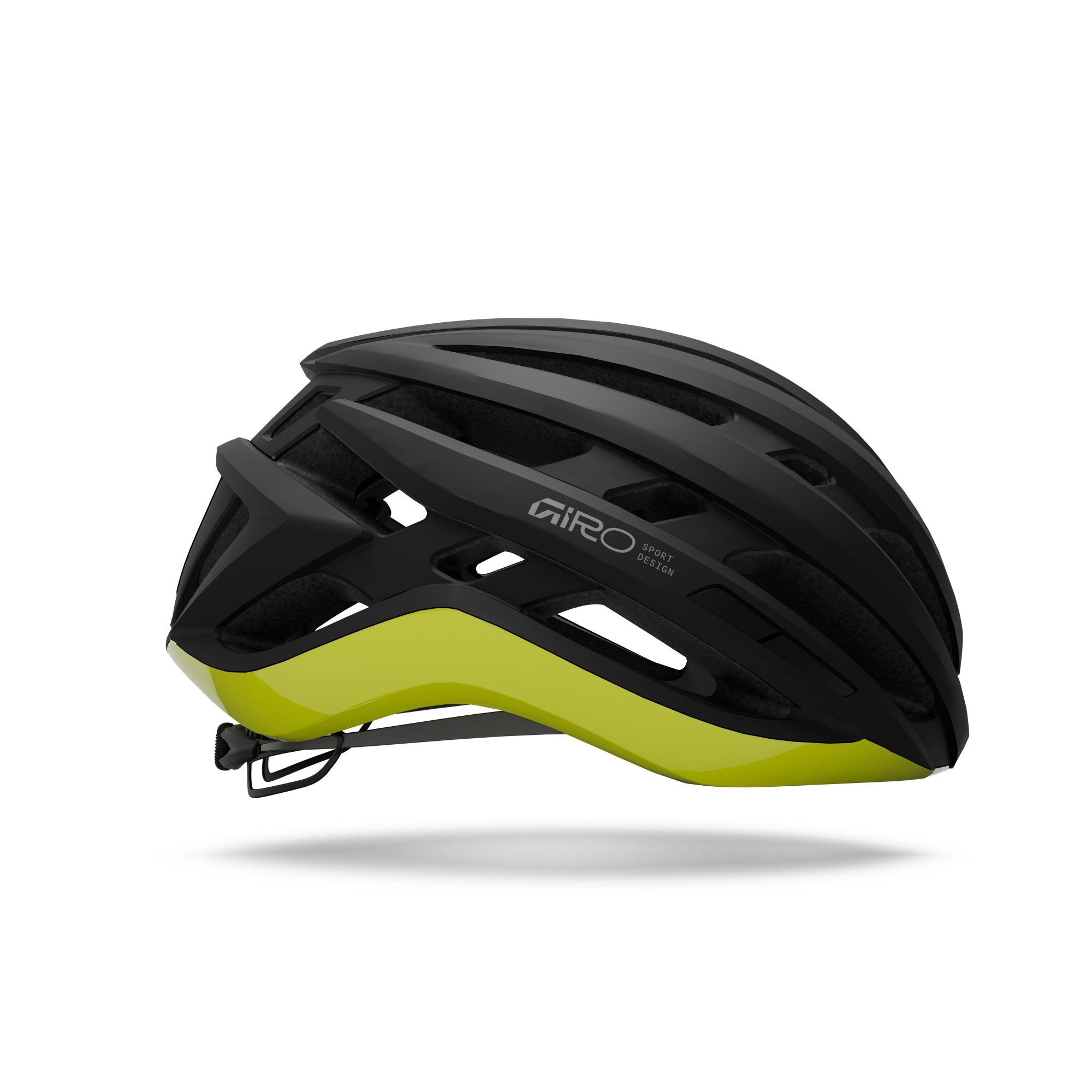 Giro Agilis Mips Cycling Helmet - Matte Black / Gloss Hi Viz yellow - D Byk Store