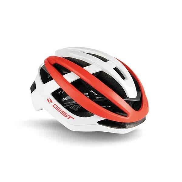 Gist Sonar Cycling Helmet - White/Red - D Byk Store