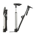 Giyo GM - 71 Micro Floor Pump W/Gauge - Silver - D Byk Store
