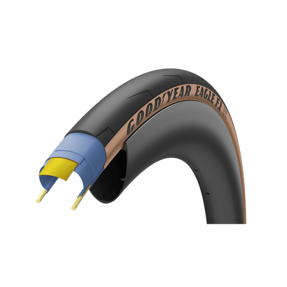 Goodyear Eagle F1 Clincher Tyre - Tube Type - Tan - D Byk Store