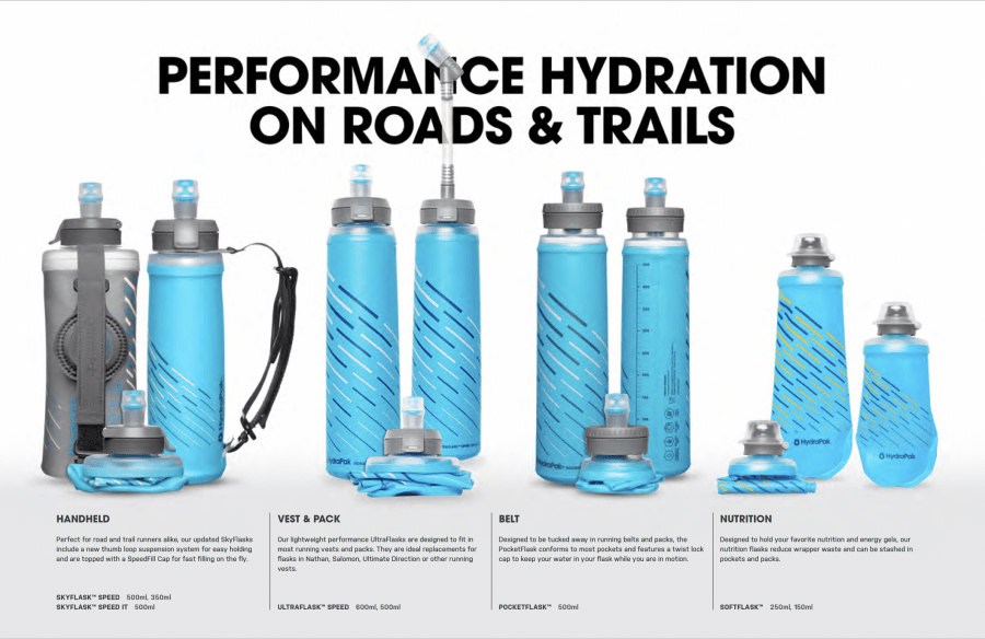 Hydrapak Skyflask IT Speed Insulated Handheld Bottle - Clear (500ml) - D Byk Store