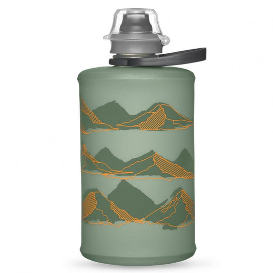 Hydrapak Stow Flexible Bottle - Mountain Edition - Sutro Green (350ml) - D Byk Store