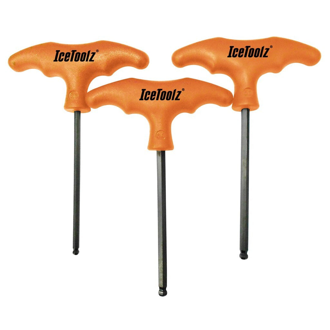 Icetoolz 70TA 4/5/6mm T-Handle Hex Key Set - D Byk Store