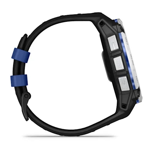 Garmin Instinct 3 Solar Smartwatch - 50mm - Whitestone with Black/Bolt Blue Band - D Byk Store