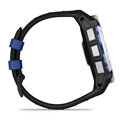 Garmin Instinct 3 Solar Smartwatch - 50mm - Whitestone with Black/Bolt Blue Band - D Byk Store
