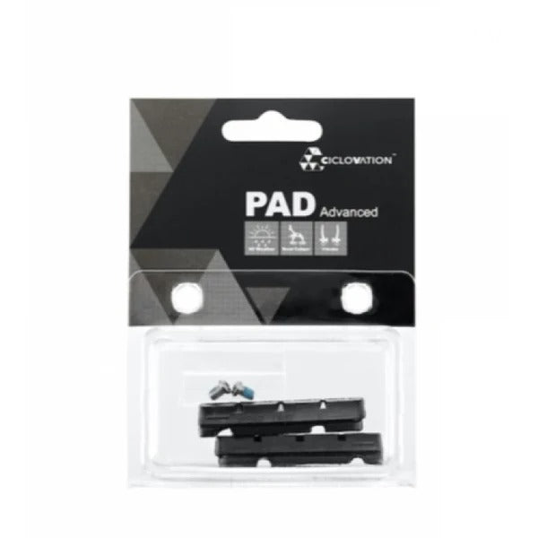 Ciclovation Road Brake Shoe Insert Shimano /SRAM, All-Weather Compound, Black