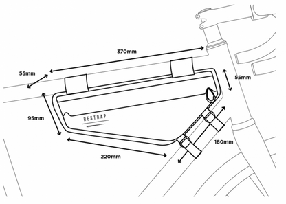 Restrap Race Frame Bag (Black)