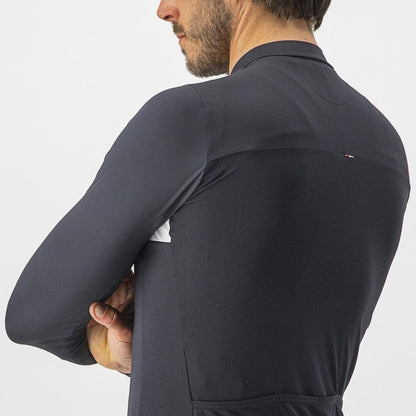 Castelli Prologo 7 Long Sleeve Jersey - Light Black/Silver Gray/Ivory