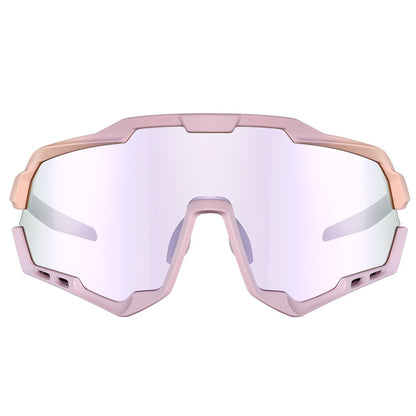 Magicshine Morpher Coloured Photochromic Sunglasses-Champagne/Pink