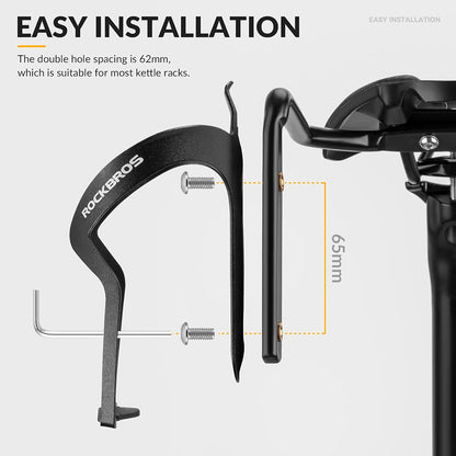 Rockbros Multifunctional Saddle Bag Stabilizer & Bottle Cage Mount - Black