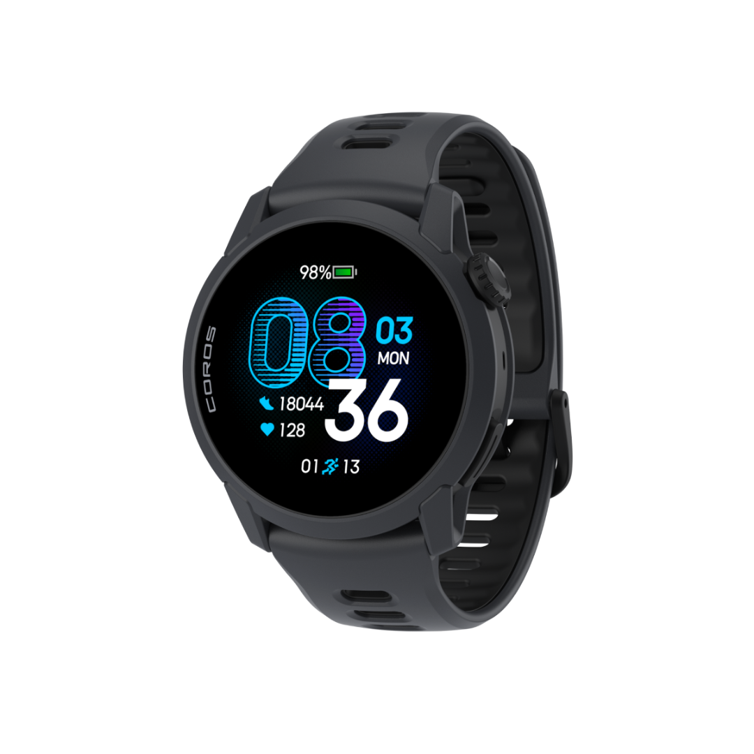 Coros Pace 4 GPS Sport Watch - Black Silicone