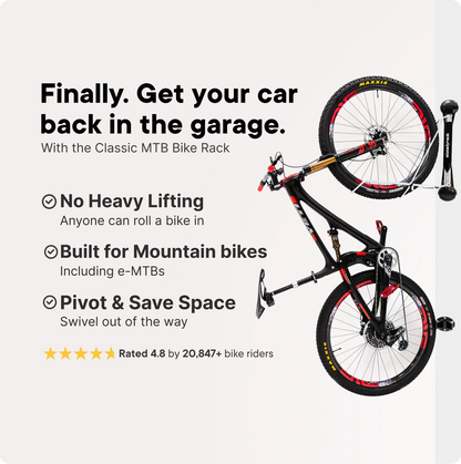 Steadyrack Wall Mount Bike Rack | Classic MTB Rack