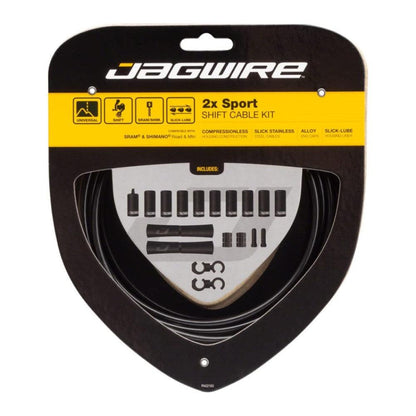 Jagwire 2x Sport Shift Kit - Black - D Byk Store