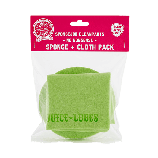 JuiceLube SpongeJob CleanParts, Sponge and Cloth Pack - D Byk Store