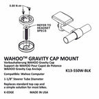 K - Edge Wahoo Elemnt/bolt Gravity Cap Mount, Stem Cap - D Byk Store