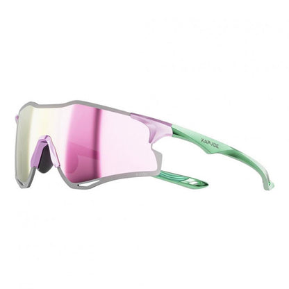 Kapvoe Cheetah Sports Sunglasses-Pink/Green - D Byk Store