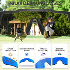 Kapvoe K9028 Kids Colour Polarized Sunglasses - Blue/Black - D Byk Store