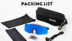 Kapvoe K9028 Kids Colour Polarized Sunglasses - Blue/Black - D Byk Store