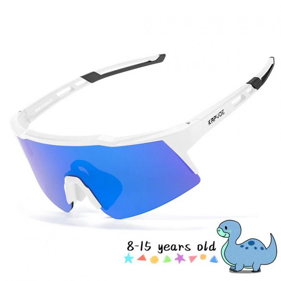 Kapvoe K9028 Kids Single Lens Sunglasses-Blue/White - D Byk Store