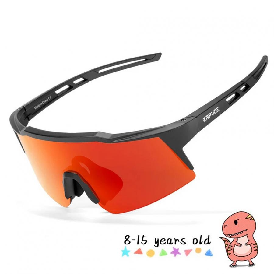 Kapvoe K9028 Kids Single Lens Sunglasses-Red/Black - D Byk Store