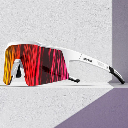 Kapvoe K9028 Kids Sports Leisure Sunglasses-Red/White - D Byk Store