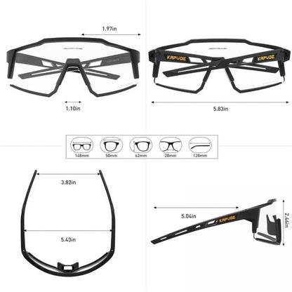 Kapvoe KE9022 Photochromic Sports Sunglasses - Blue - D Byk Store