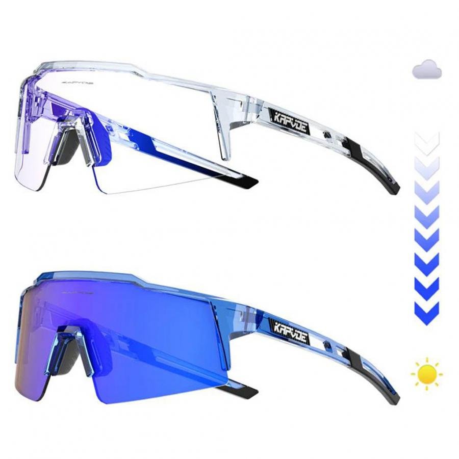 Kapvoe KE9023 Colour Changing Frame Photochromic Sunglasses-Blue - D Byk Store