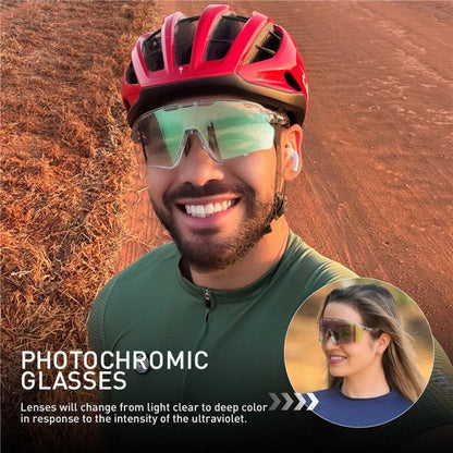 Kapvoe X170 Colour Changing Frame Photochromic Sunglasses-Pink - D Byk Store