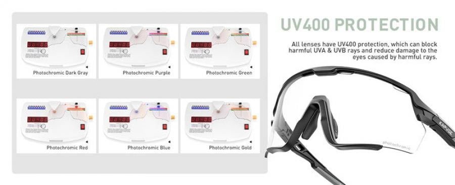 Kapvoe X170 Coloured Photochromic Sunglasses - Black/Orange - D Byk Store