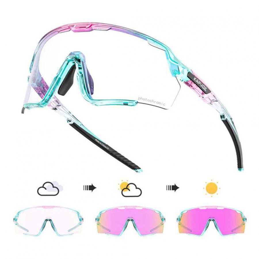Kapvoe X170 Coloured Photochromic Sunglasses-Pink/Aqua - D Byk Store