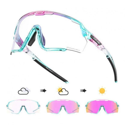 Kapvoe X170 Coloured Photochromic Sunglasses-Pink/Aqua - D Byk Store