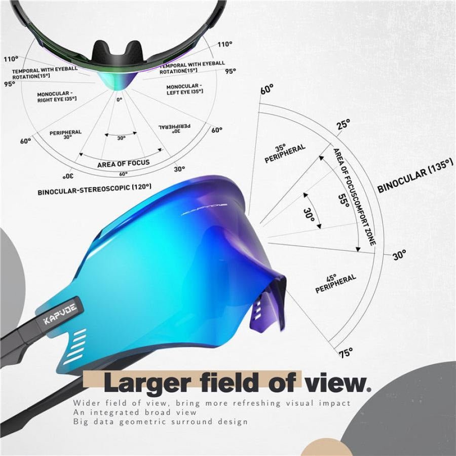 Kapvoe X2 Sports Sunglasses - Blue - D Byk Store