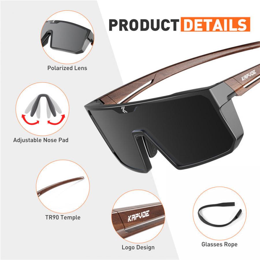 Kapvoe X232 Coloured Polarized Sunglasses-Blue - D Byk Store