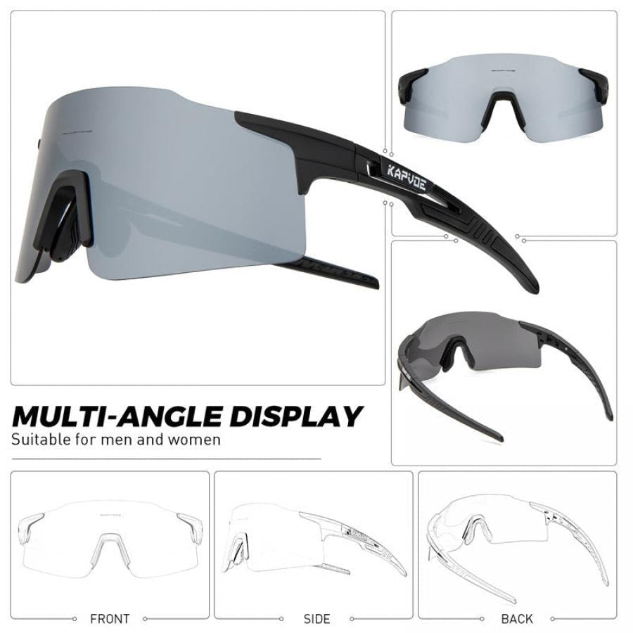 Kapvoe X27 Rimless Sports Glasses - Purple/White - D Byk Store
